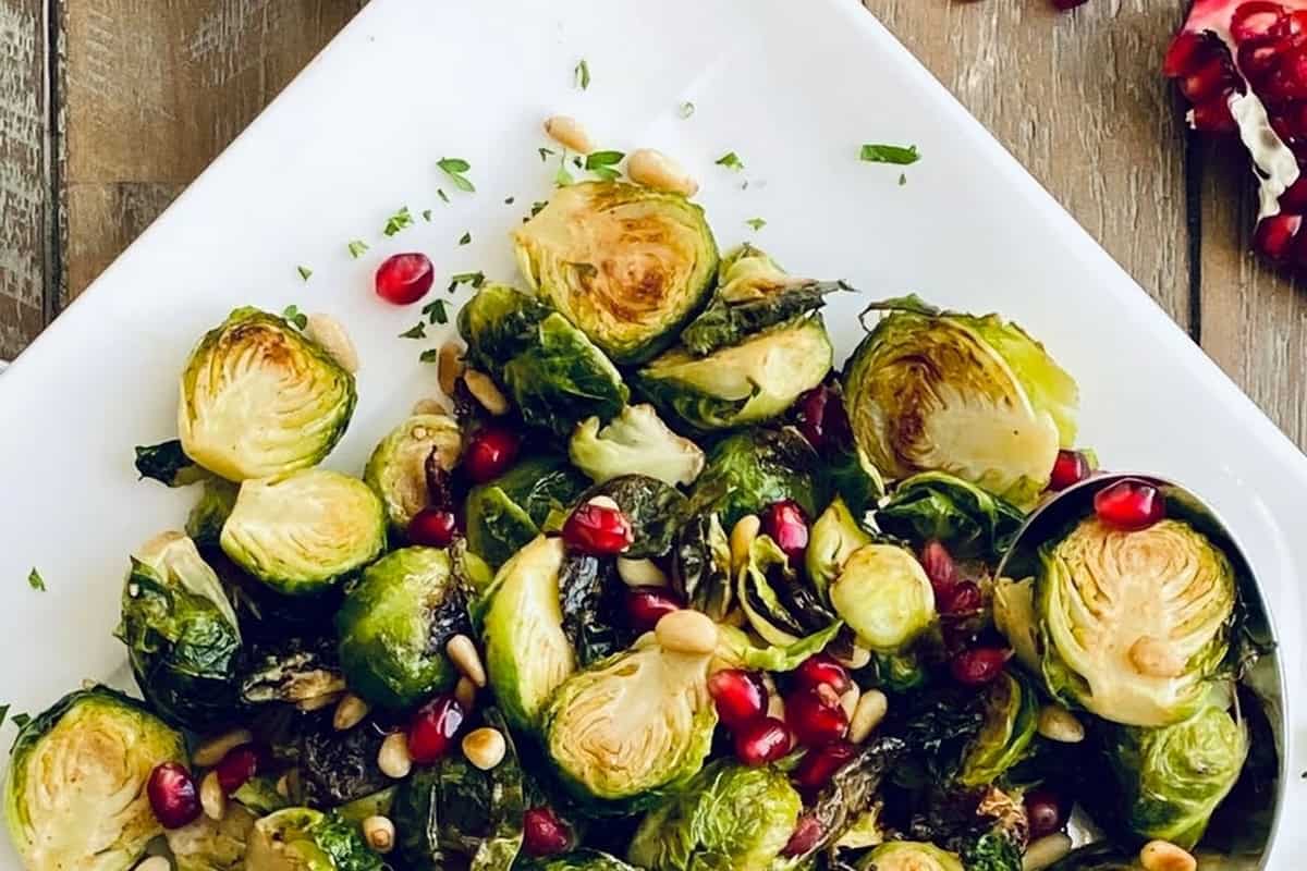 Easy Roasted Brussels Sprouts With Honey And Mustard Easy Roasted Brussels Sprouts With Honey And Mustard