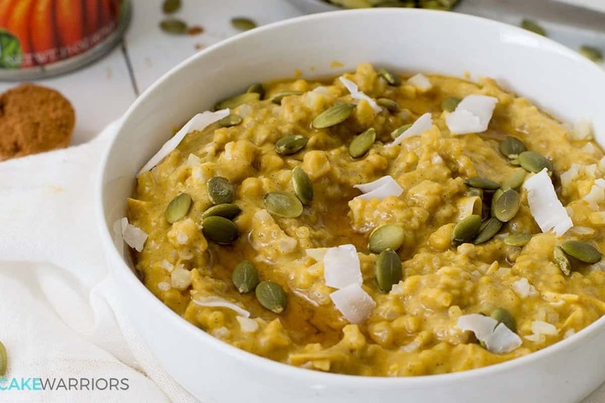 Grain Free Pumpkin Cauliflower Oatmeal