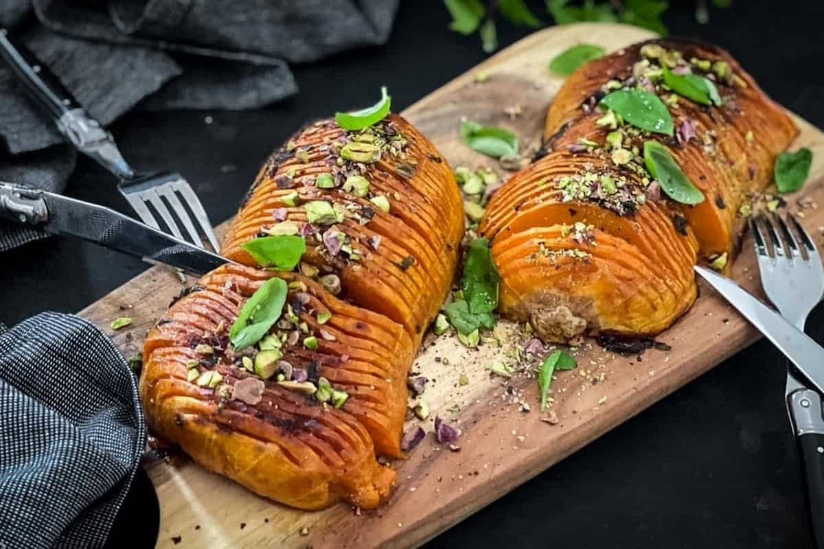 Hasselback Butternut Squash Garlic Butter Hasselback Butternut Squash Garlic Butter