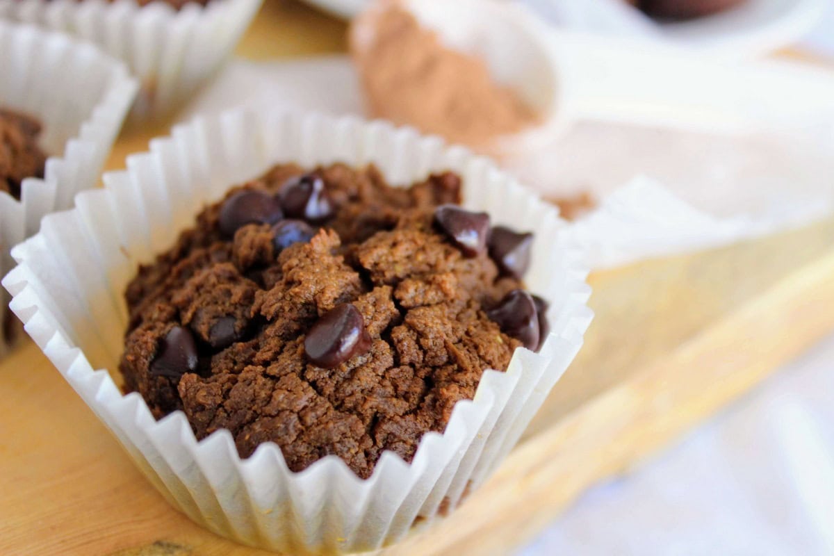 Keto Chocolate Peanut Butter Muffins