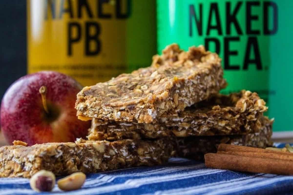 No Bake Apple Peanut Butter Protein Bars