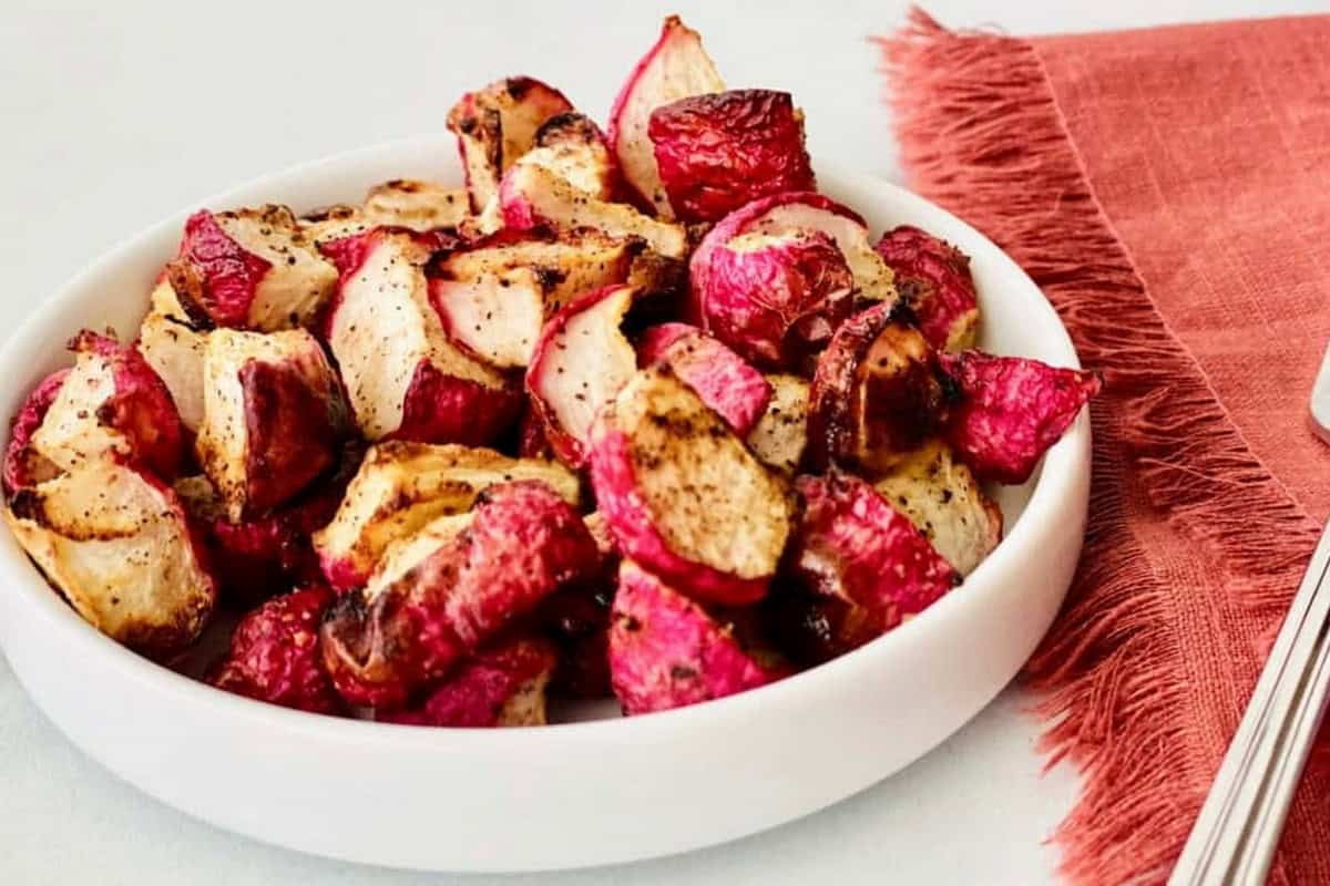 Crispy Air Fryer Keto Radishes