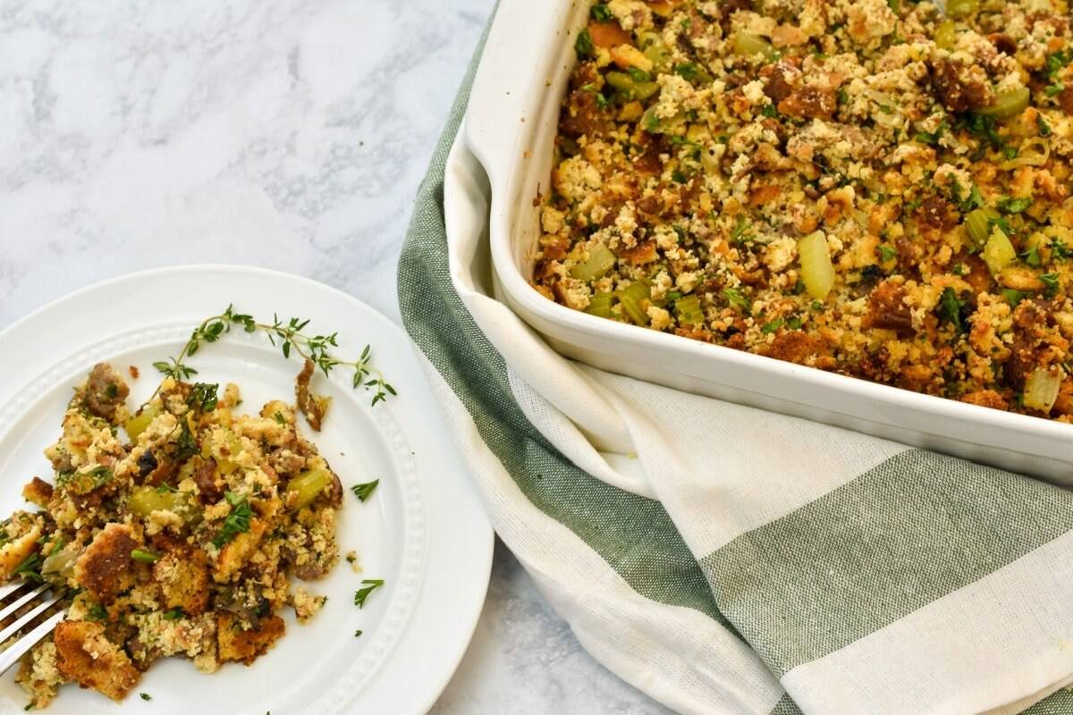 Keto Cornbread Stuffing